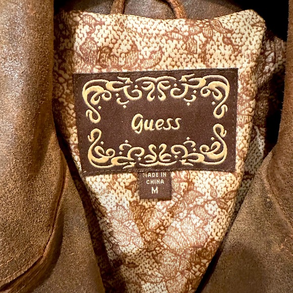 Guess distressed high quality leather.  Ladies size M - Picture 7 of 7